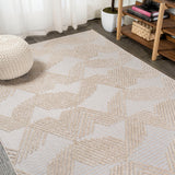 Tavira Jazz High-Low Pile Art Indoor/Outdoor Area Rug