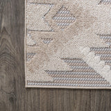 Sabugal Sumak High-Low Pile Neutral Indoor/Outdoor Area Rug