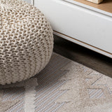 Sabugal Sumak High-Low Pile Neutral Indoor/Outdoor Area Rug