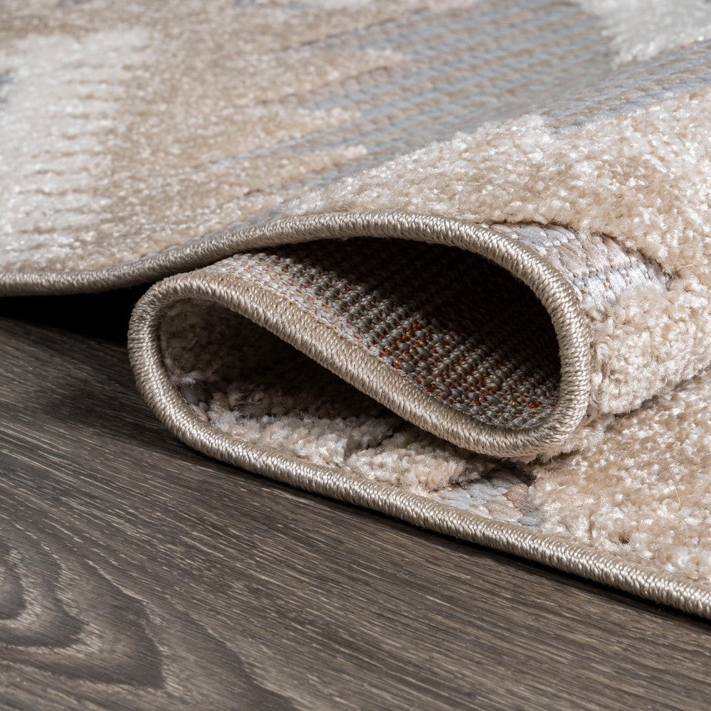 Sabugal Sumak High-Low Pile Neutral Indoor/Outdoor Area Rug