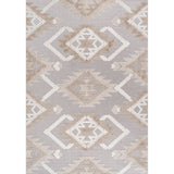 Sabugal Sumak High-Low Pile Neutral Indoor/Outdoor Area Rug