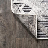 Sabugal Sumak High-Low Pile Neutral Indoor/Outdoor Area Rug