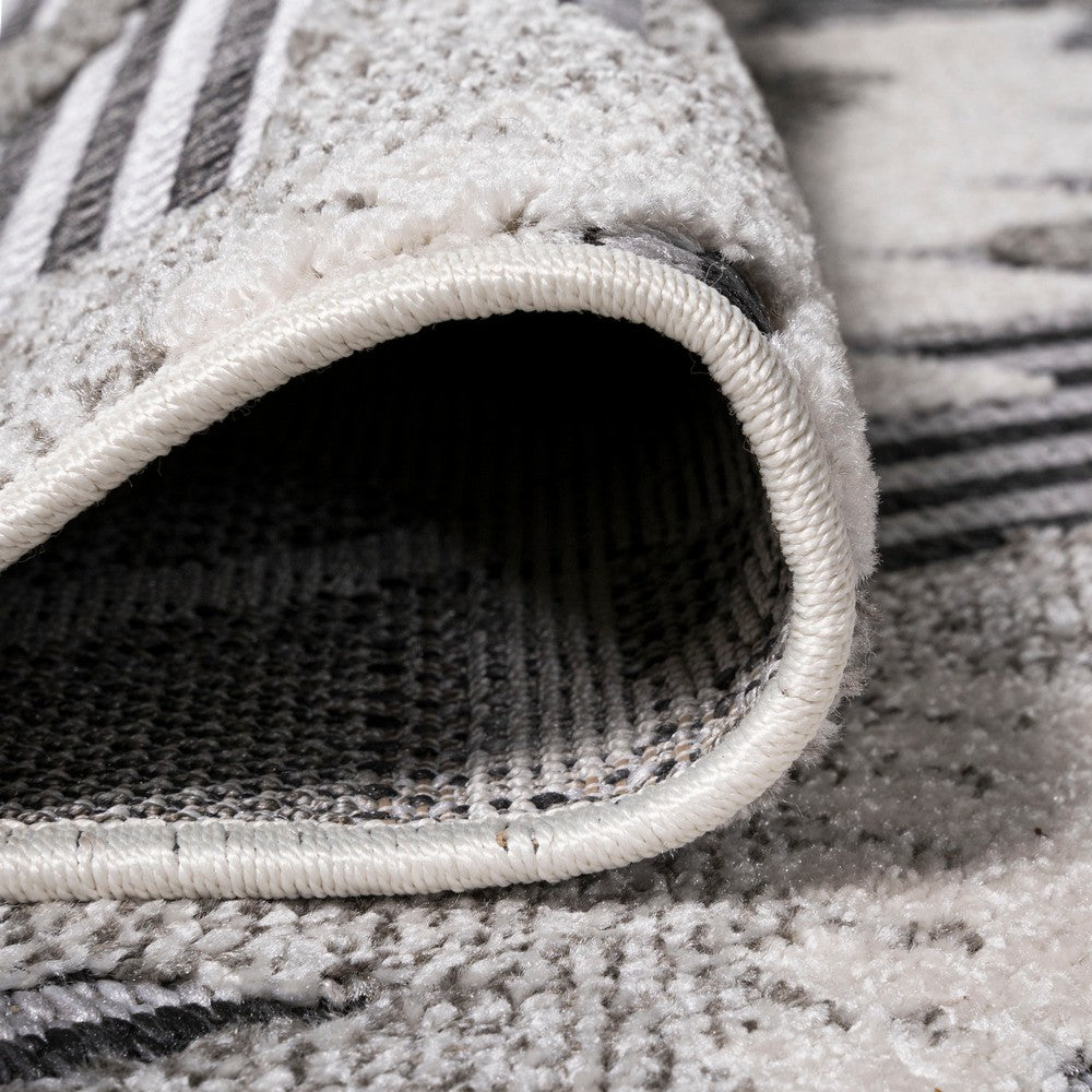 Sabugal Sumak High-Low Pile Neutral Indoor/Outdoor Area Rug