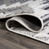 Sabugal Sumak High-Low Pile Neutral Indoor/Outdoor Area Rug
