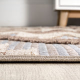 Sabugal Sumak High-Low Pile Neutral Indoor/Outdoor Area Rug