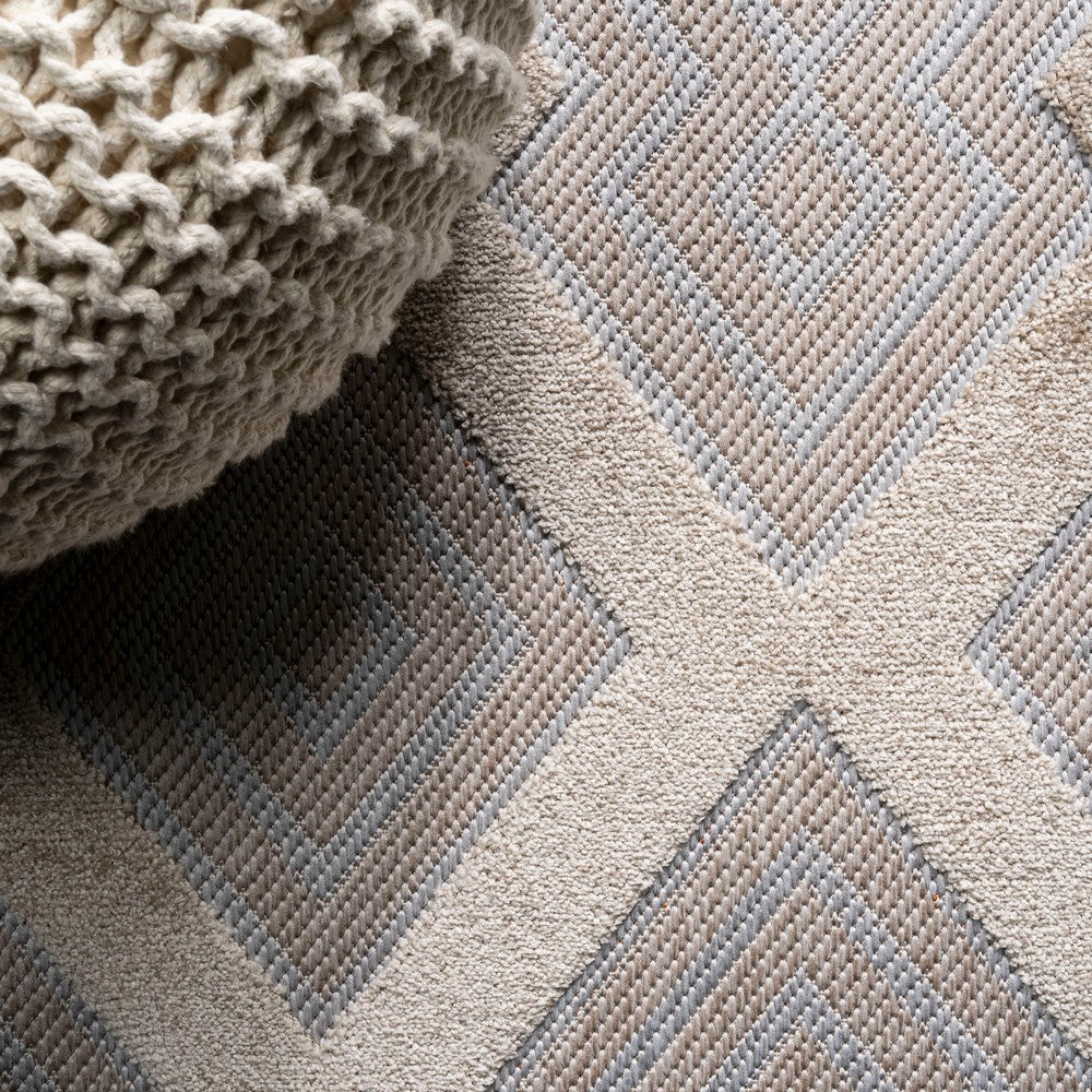 Porto Duwun High-Low Pile Ogee Indoor/Outdoor Area Rug