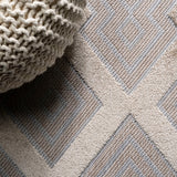 Porto Duwun High-Low Pile Ogee Indoor/Outdoor Area Rug
