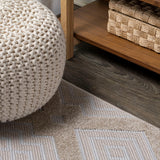 Porto Duwun High-Low Pile Ogee Indoor/Outdoor Area Rug