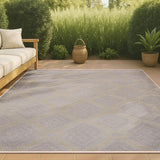 Porto Duwun High-Low Pile Ogee Indoor/Outdoor Area Rug