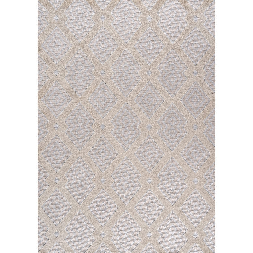 Porto Duwun High-Low Pile Ogee Indoor/Outdoor Area Rug