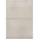 chevron High-Low Modern Trellis Geometric Indoor/Outdoor Area Rug