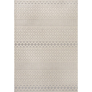 chevron High-Low Modern Trellis Geometric Indoor/Outdoor Area Rug