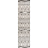 chevron High-Low Modern Trellis Geometric Indoor/Outdoor Area Rug