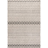 chevron High-Low Modern Trellis Geometric Indoor/Outdoor Area Rug