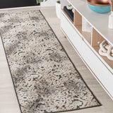 Tannisby High-Low Shabby Damask Indoor/Outdoor Area Rug