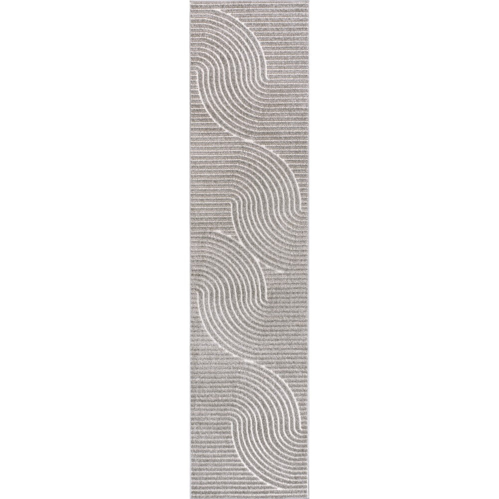 Ewe Minimalist Curve Geometric Indoor/Outdoor Rug