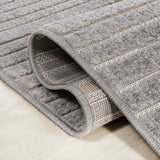 Ewe Minimalist Curve Geometric Indoor/Outdoor Rug