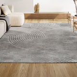 Ewe Minimalist Curve Geometric Indoor/Outdoor Rug