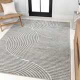 Ewe Minimalist Curve Geometric Indoor/Outdoor Rug