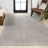 Ewe Minimalist Curve Geometric Indoor/Outdoor Rug