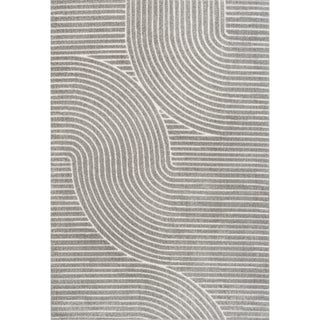 Ewe Minimalist Curve Geometric Indoor/Outdoor Rug
