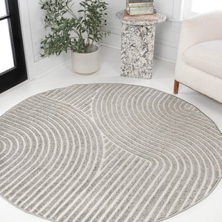 Ewe Minimalist Curve Geometric Indoor/Outdoor Rug