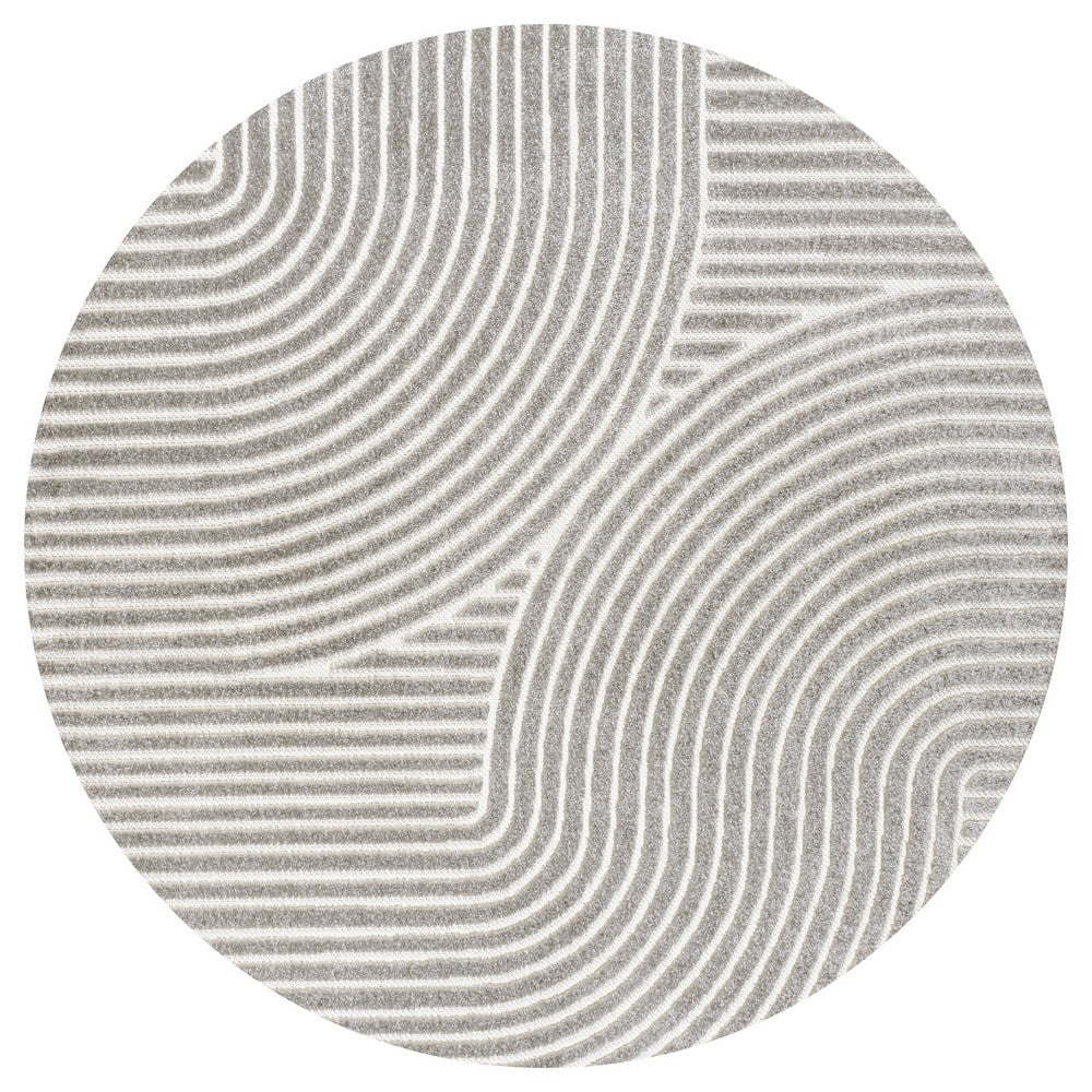 Ewe Minimalist Curve Geometric Indoor/Outdoor Rug