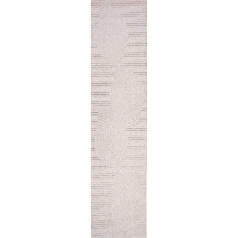 Ewe Minimalist Curve Geometric Indoor/Outdoor Rug