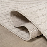 Ewe Minimalist Curve Geometric Indoor/Outdoor Rug