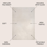 Ewe Minimalist Curve Geometric Indoor/Outdoor Rug