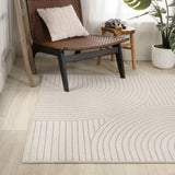 Ewe Minimalist Curve Geometric Indoor/Outdoor Rug