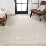 Ewe Minimalist Curve Geometric Indoor/Outdoor Rug