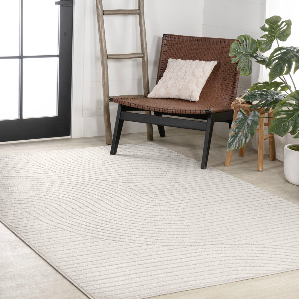 Ewe Minimalist Curve Geometric Indoor/Outdoor Rug