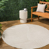 Ewe Minimalist Curve Geometric Indoor/Outdoor Rug