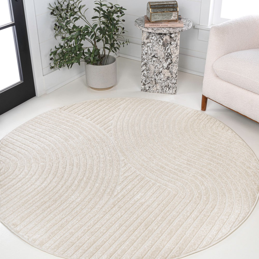 Ewe Minimalist Curve Geometric Indoor/Outdoor Rug