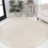 Ewe Minimalist Curve Geometric Indoor/Outdoor Rug