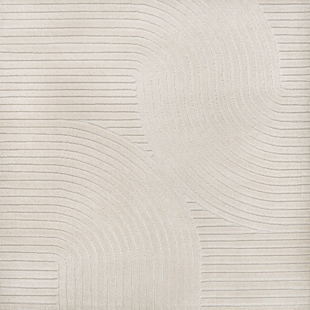 Ewe Minimalist Curve Geometric Indoor/Outdoor Rug