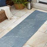 Ewe Minimalist Curve Geometric Indoor/Outdoor Rug