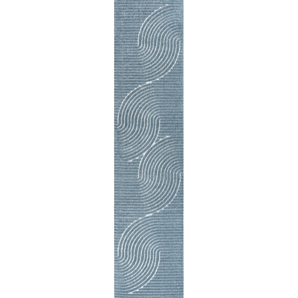 Ewe Minimalist Curve Geometric Indoor/Outdoor Rug