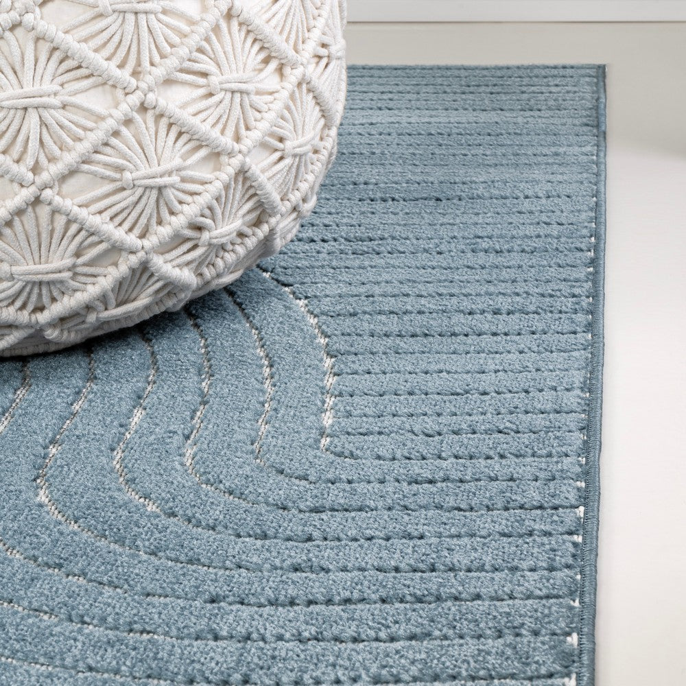 Ewe Minimalist Curve Geometric Indoor/Outdoor Rug