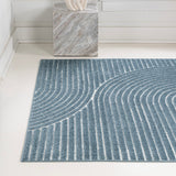 Ewe Minimalist Curve Geometric Indoor/Outdoor Rug