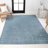 Ewe Minimalist Curve Geometric Indoor/Outdoor Rug