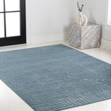 Ewe Minimalist Curve Geometric Indoor/Outdoor Rug