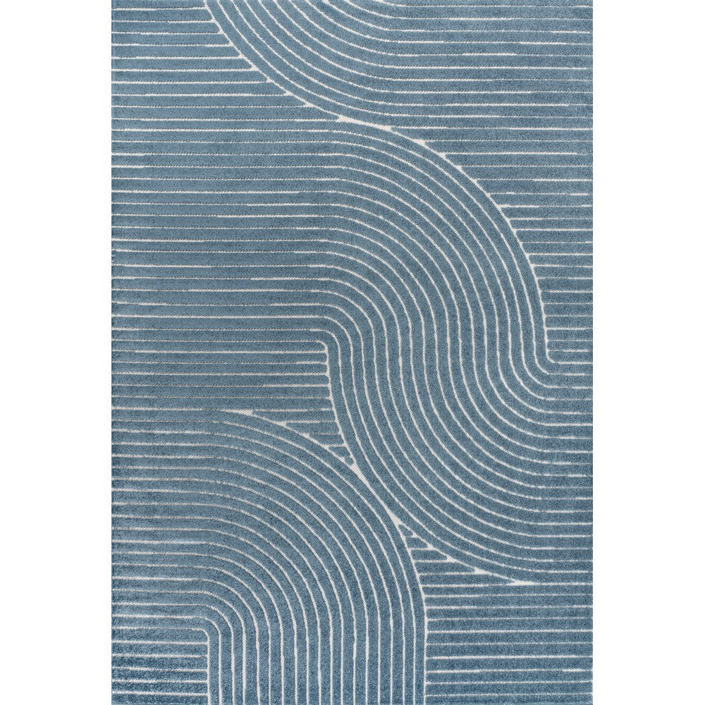 Ewe Minimalist Curve Geometric Indoor/Outdoor Rug