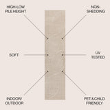 Ewe Minimalist Curve Geometric Indoor/Outdoor Rug