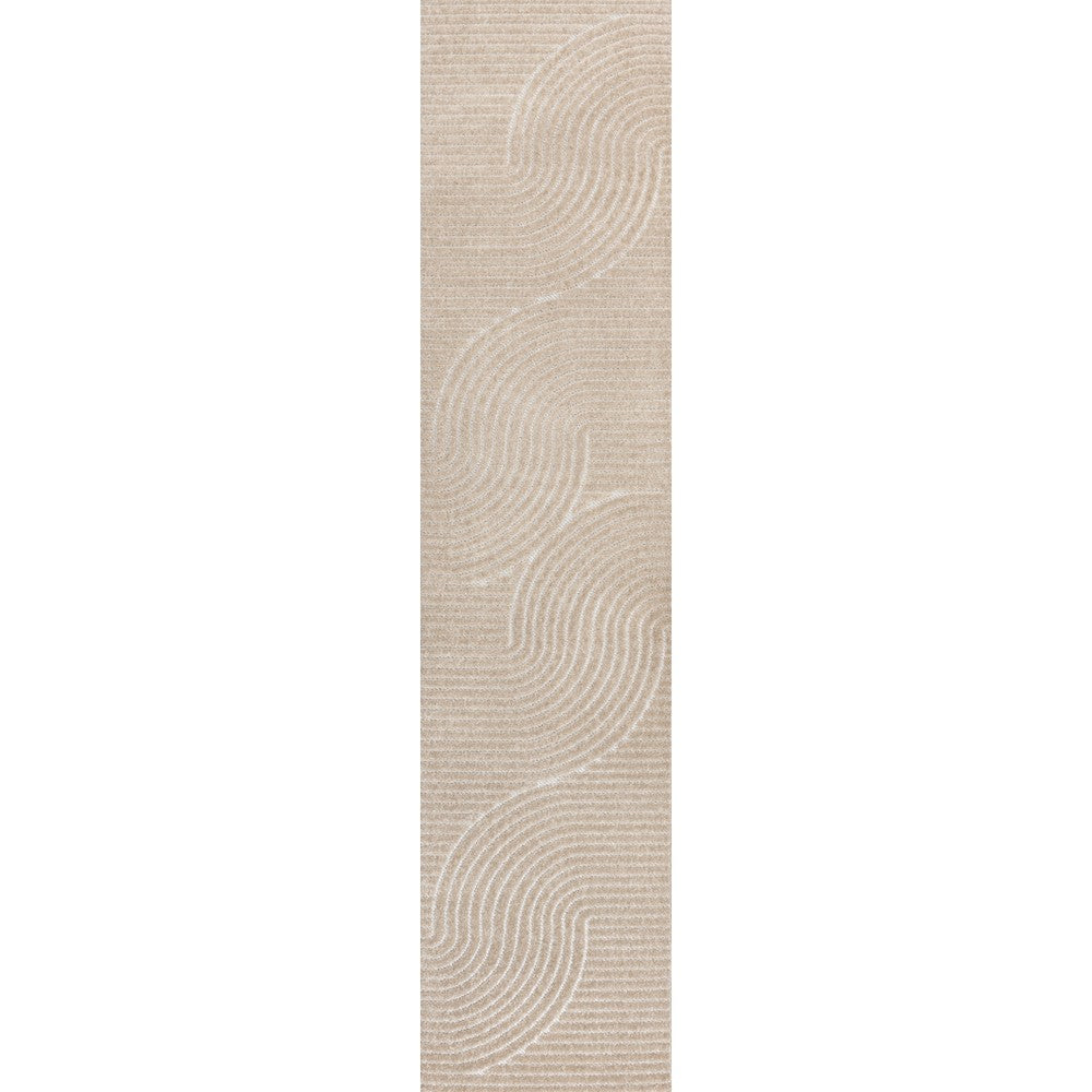 Ewe Minimalist Curve Geometric Indoor/Outdoor Rug