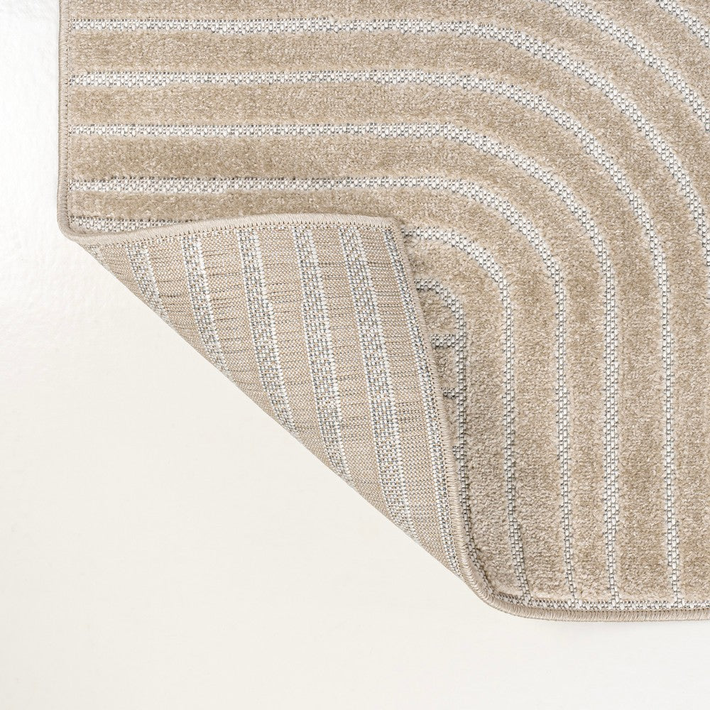 Ewe Minimalist Curve Geometric Indoor/Outdoor Rug