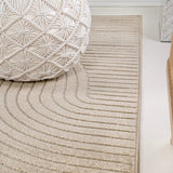 Ewe Minimalist Curve Geometric Indoor/Outdoor Rug