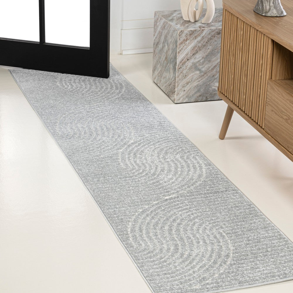 Ewe Minimalist Curve Geometric Indoor/Outdoor Rug
