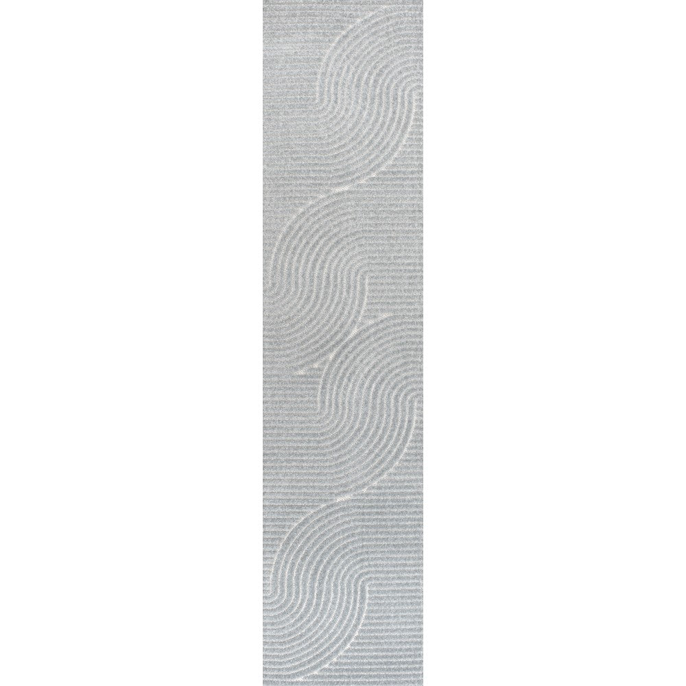 Ewe Minimalist Curve Geometric Indoor/Outdoor Rug